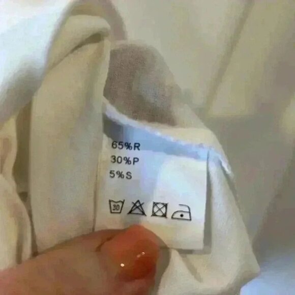 BESFLY WOMENS SOFT CREWNECK CUFFED SHORT SLEEVE TOP LIGHTWEIGHT OFF WHITE SIZE M - Picture 8 of 9